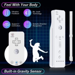 Telecomando wireless 2 in 1 - motion plus / Nunchuck - per Nintendo Wii / Wii U Joystick