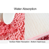 Fluffy bathroom mat - carpet - anti slipCarpets