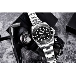 Pagani Design - orologio automatico in acciaio inossidabile - impermeabile - nero