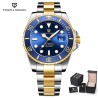 Pagani Design - orologio automatico in acciaio inossidabile - impermeabile - oro/blu