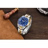 Pagani Design - orologio automatico in acciaio inossidabile - impermeabile - oro/blu