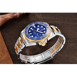 Pagani Design - orologio automatico in acciaio inossidabile - impermeabile - oro/blu