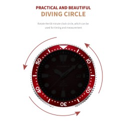 LIGE - Orologio al quarzo in acciaio inossidabile - impermeabile - cinturino in silicone - nero
