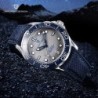 PAGANI DESIGN - orologio meccanico - acciaio inossidabile - impermeabile - cinturino in nylon - blu
