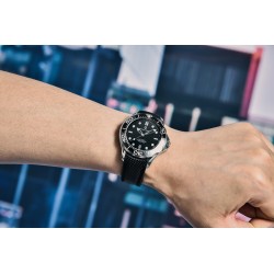 PAGANI DESIGN - orologio meccanico - acciaio inossidabile - impermeabile - cinturino in nylon - nero