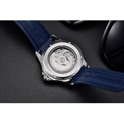 PAGANI DESIGN - montre mécanique - acier inoxydable - étanche - bracelet nylon - blanc