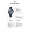 PAGANI DESIGN - orologio meccanico - acciaio inossidabile - cinturino in rete - impermeabile - blu