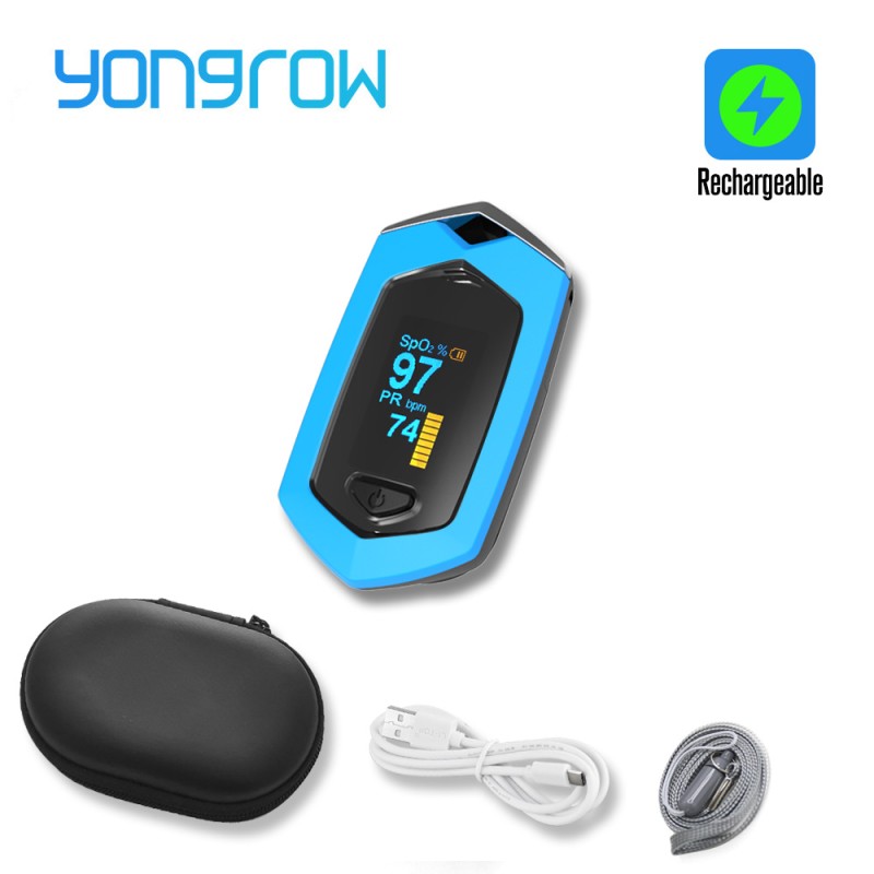 Yongrow - medical digital fingertip oximeter - pulse / blood oxygen / saturation meter - SPO2 PR monitorBlood pressure meters