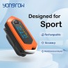 Yongrow - pulsossimetro digitale medico da dito - misuratore di pulsazioni / ossigeno nel sangue / saturazione - monitor SPO2 PR