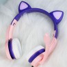 Glowing cat ears headphones - wired headset - with microphoneHeadsets