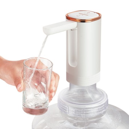 Distributore d'acqua elettrico - pompa per bottiglia d'acqua - USB - comando a pulsante - pieghevole