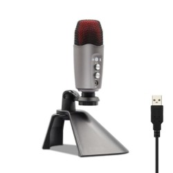 Microfono professionale a condensatore - con uscita cuffia - USB