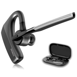 Auricolari Bluetooth - Cuffie wireless HD - con doppio microfono CVC8.0 - riduzione del rumore