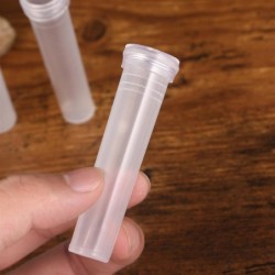 Tubes en plastique transparent - mini porte-fleurs - réservoir d'eau - 50 pièces