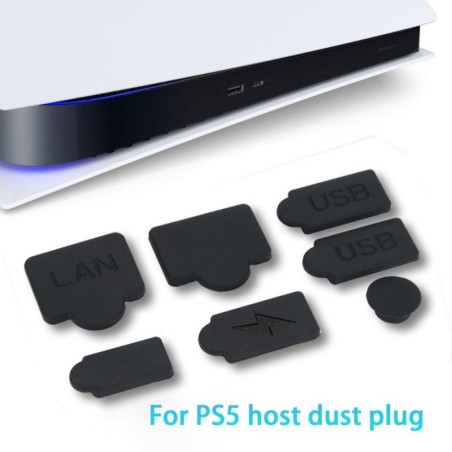 Tappi antipolvere in silicone - per console PS5 - 7 pezzi