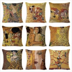 Housse de coussin décorative - Peinture de Gustav Klimt - 45cm * 45cm