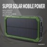 Power bank solare - caricabatteria - doppia USB - impermeabile - 20000mAh