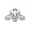 Spilla in argento a forma di ape - con una perla