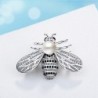 Spilla in argento a forma di ape - con una perla