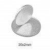 N35 - aimant néodyme - disque rond puissant - 20mm * 2mm - 10 pièces