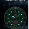 TEVISE - elegante orologio automatico - acciaio inossidabile - impermeabile - oro/verde