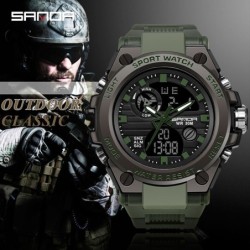 SANDA - orologio sportivo al quarzo - luminoso - impermeabile