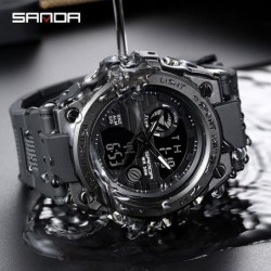 SANDA - orologio sportivo al quarzo - luminoso - impermeabile