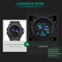 SANDA - orologio sportivo al quarzo - luminoso - impermeabile
