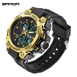 SANDA - orologio sportivo al quarzo - luminoso - impermeabile