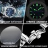 POEDAGAR - montre à quartz élégante - étanche - acier inoxydable - noir