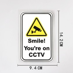 Warning sticker - SMILE! YOU ARE ON CCTVSecurity cameras
