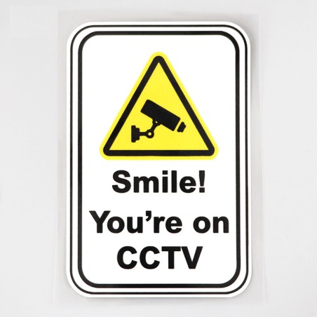 Warning sticker - SMILE! YOU ARE ON CCTVSecurity cameras