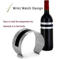 Wine bottle thermometer - stainless steel clip - with LCD displayBar supply