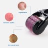 Derma roller - micro aiguilletage - aiguille en titane - pour visage/cou