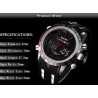 Montre à quartz numérique - étanche - LED
