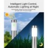 Luce solare da giardino - colonna a terra in acciaio inox - tubo