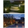 Solar garden light - stainless steel ground pillar - tubeSolar lighting