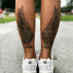 Tatuaggio temporaneo - adesivo - ali d'angelo - 2 pezzi