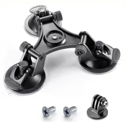 Ventouse triangulaire - support - pour caméras GoPro Hero