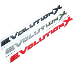 Emblème de voiture décoratif - autocollant en plastique - lettres Evolution X