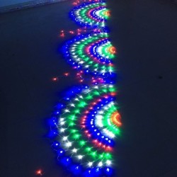 Rete di pavone colorata - luci LED stringa - 3 M