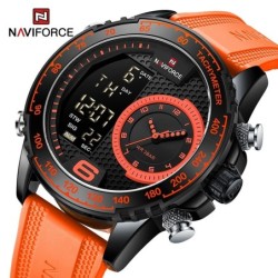 NAVIFORCE - orologio sportivo militare - Quarzo - LCD - luminoso - impermeabile