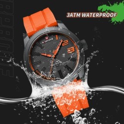 NAVIFORCE - montre de sport à quartz - étanche - bracelet en silicone - étanche