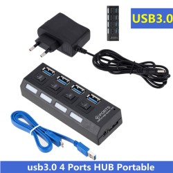 HUB 4 porte - USB 3.0 - splitter