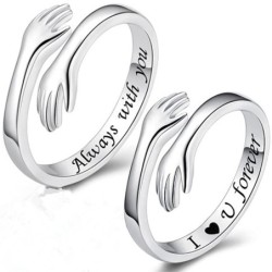 Bague redimensionnable - "I Love You Forever" - unisexe