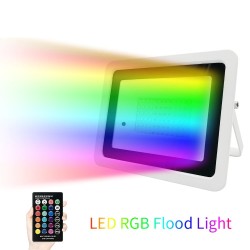Proiettore LED RGB - riflettore da esterno - telecomando - impermeabile - 220V / 110V - 20W - 30W - 50W - 100W