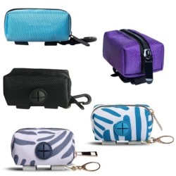 Distributeur de sacs à crottes de chien - petit sac avec fermeture éclair
