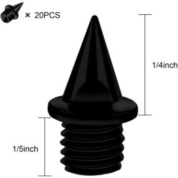 Hard steel track / cross country spikes - with spike wrench - for sports shoes - 20 piecesSport & Outdoor