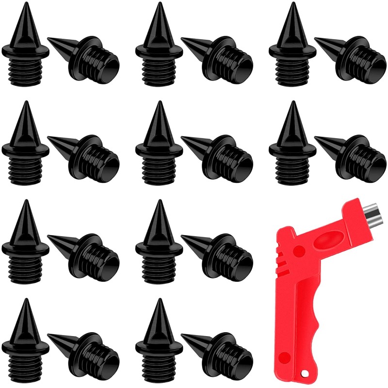 Hard steel track / cross country spikes - with spike wrench - for sports shoes - 20 piecesSport & Outdoor