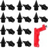 Hard steel track / cross country spikes - with spike wrench - for sports shoes - 20 piecesSport & Outdoor